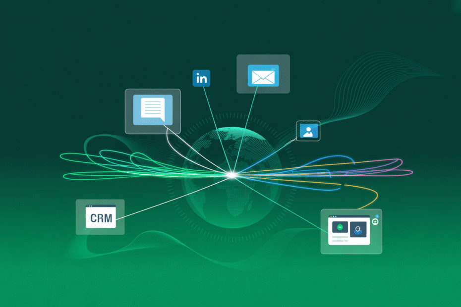 Illustration representing micro-personalization in B2B sales, showing targeted strategies and customized business interactions.