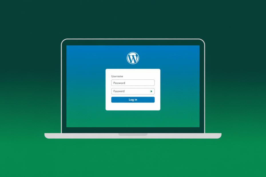 Illustration showing the step-by-step process of logging into a WordPress website for beginners.